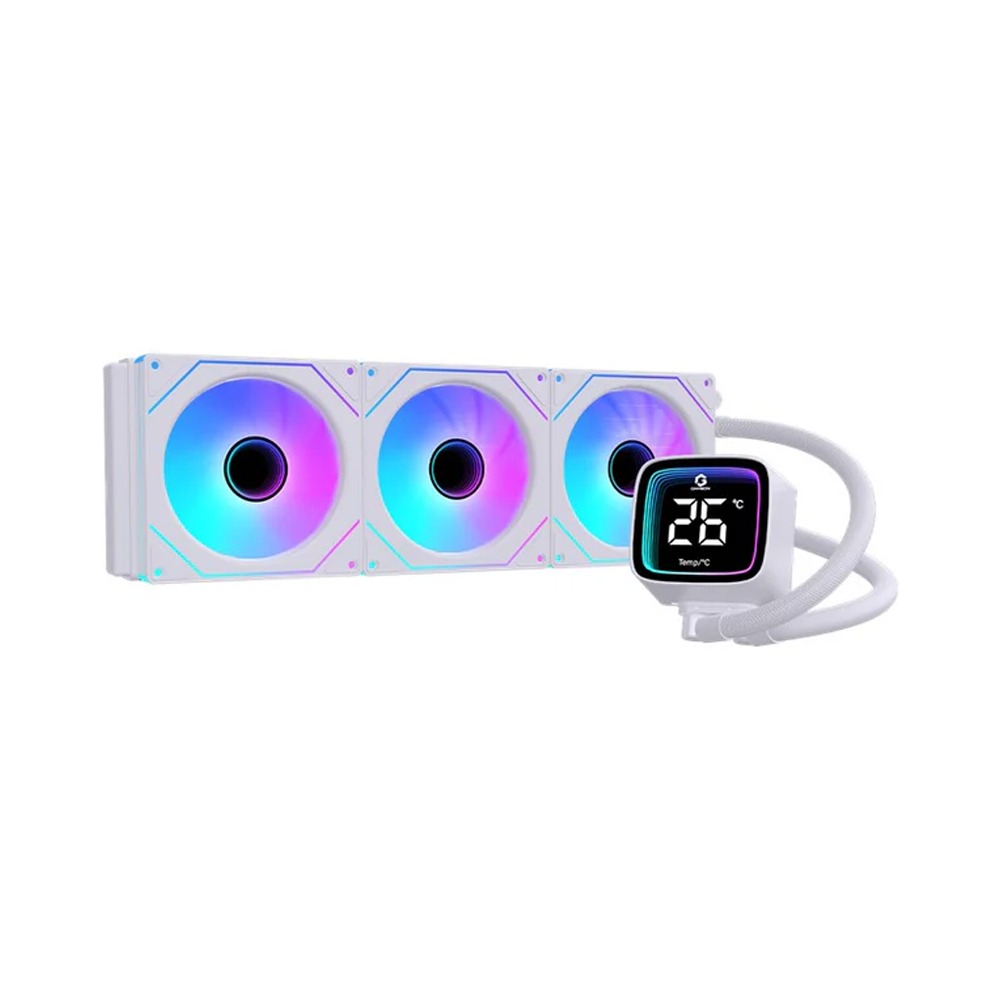 [NS039708] GAMEON KRAKEN X Pro Series N360 LCD Display 360mm Liquid CPU Cooler with ARGB Pump - White