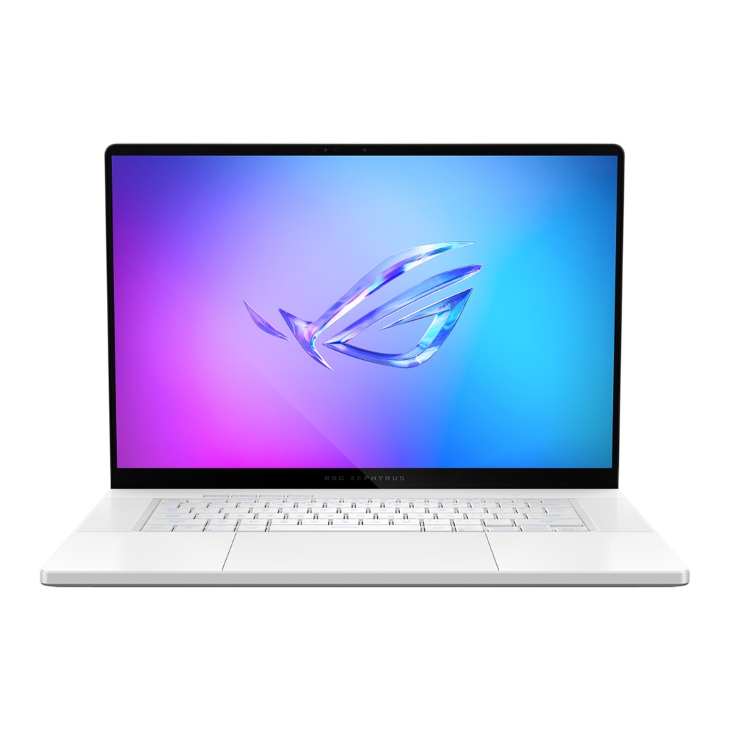[NS039821] Asus Rog Zephyrus G16 GU605CW Gaming Laptop, Intel Core Ultra 9 285H Processor, 32GB RAM, 1TB SSD, RTX 5080 16GB VGA, 16" OLED WQXGA, 240Hz Display, 1-Zone RGB Backlit Chiclet Keyboard (English/Arabic), Windows 11 Pro (License), Platinum White