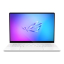 Asus Rog Zephyrus G16 GU605CW Gaming Laptop, Intel Core Ultra 9 285H Processor, 32GB RAM, 1TB SSD, RTX 5080 16GB VGA, 16" OLED WQXGA, 240Hz Display, 1-Zone RGB Backlit Chiclet Keyboard (English/Arabic), Windows 11 Pro (License), Platinum White