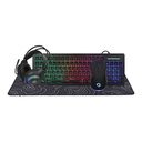 GAMEON GO-CYPHERW-XL-B All-In-One Gaming Bundle (Keyboard, Headset, Mouse & Mousepad) - Black
