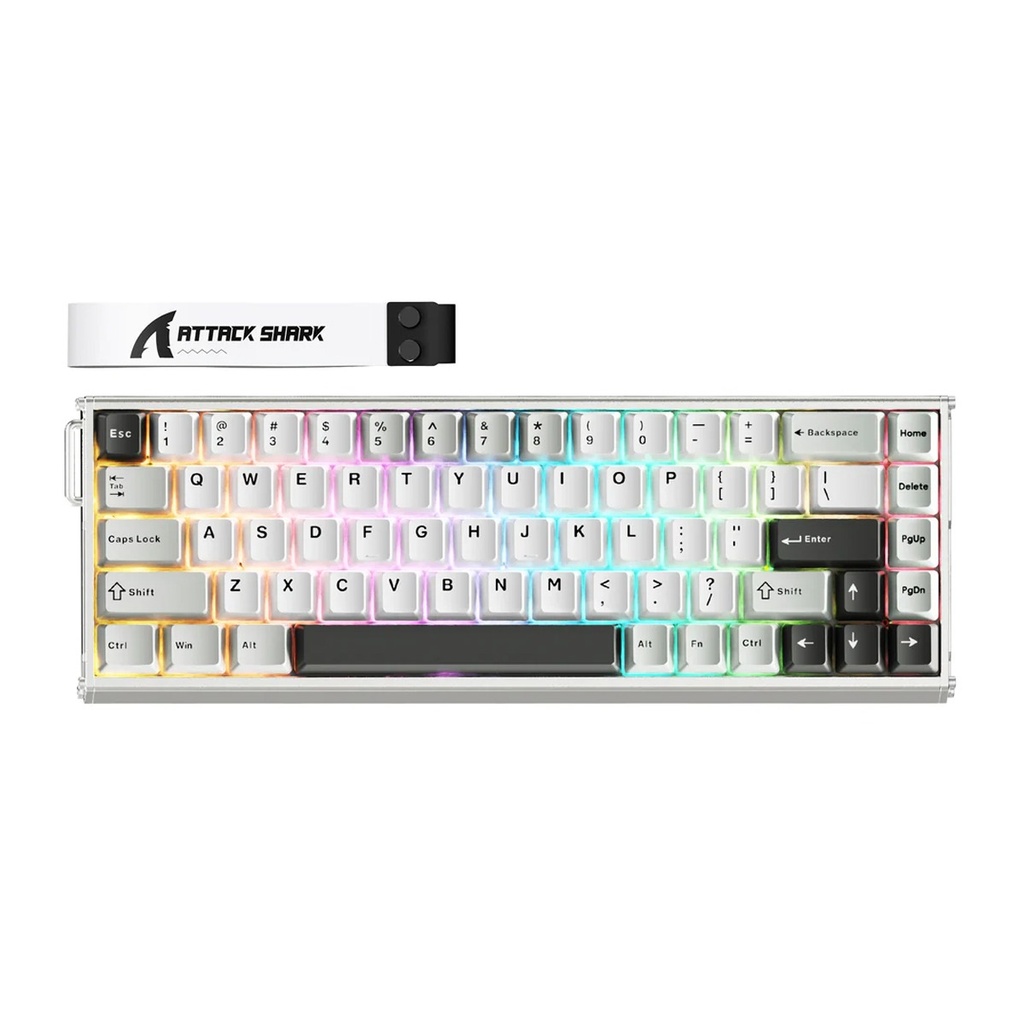 [NS039795] Attach Shark X68 Max Wired Gaming Keyboard Megnatic Swtich 8000Hz Polling Rate, 0.0005mm RT - Star White