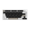 Attack Shark X86 81 Key Aluminium Keyboard Wired+2.4G+BT Tri-mode Switch, Ultra-low Latency, RGB Backlit - Milk White