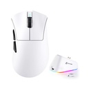 Attack Shark V3 Pro Wireless/Bluetooth 1K Pulling Rate 800-25000DPI With Charging Dock - White