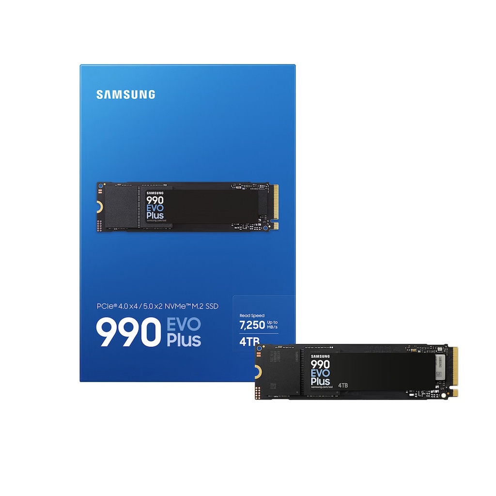 [NS039824] Samsung 990 EVO Plus, PCIe 4.0/5.0, 4TB NVMe M.2 SSD