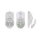 JEDEL GM1390 Wired RGB Honeycomb Gaming Mouse (Black/White)