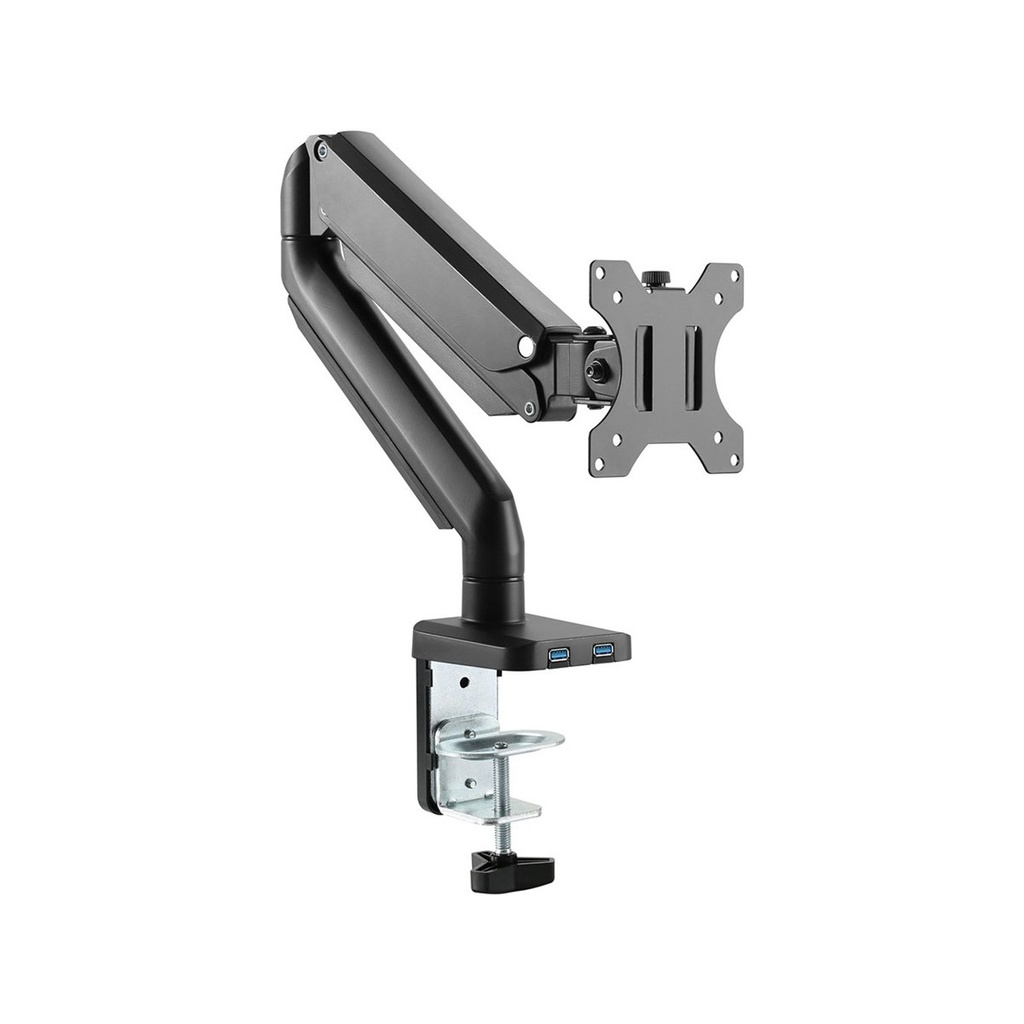 [TM-26-C06U] Twisted Minds Single Monitor Arm with Dual 3.0 USB Port (17"-32" Flat & Curved Monitors)