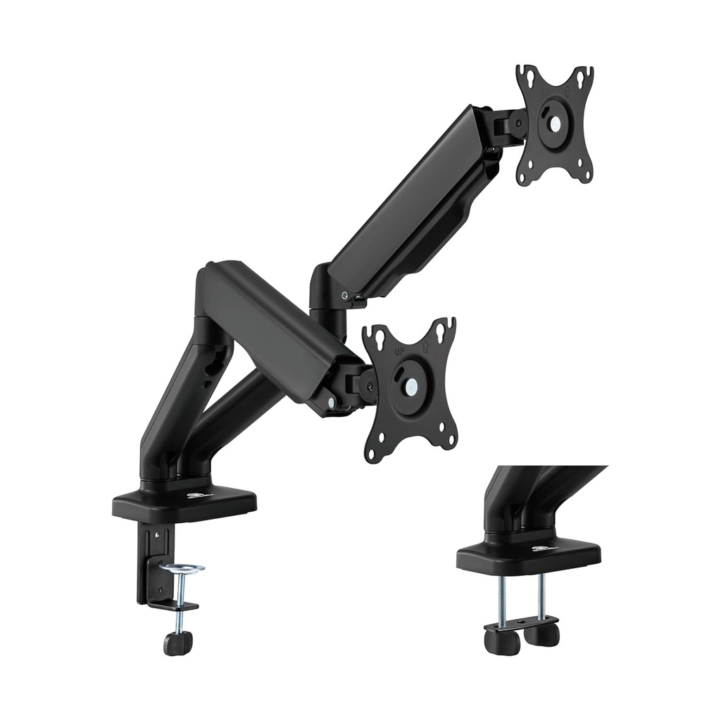 [GT-PVTC-BK-002] Gamertek Pivot Core Dual Monitor Arm, (Fit Screen Size 17" - 32") - Black