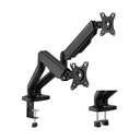 Gamertek Pivot Core Dual Monitor Arm, (Fit Screen Size 17" - 32") - Black