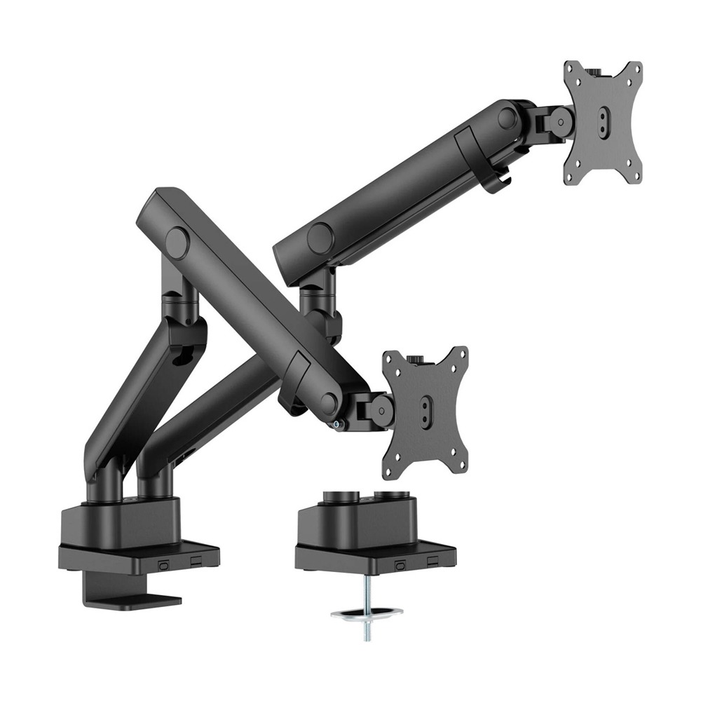 Twisted Minds Dual Screen Arm Stand Slim Heavy-Duty Mechanical Spring (Fit Screen Size 17" - 35" Flat & Curved Monitors) - Black