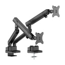 Twisted Minds Dual Screen Arm Stand Slim Heavy-Duty Mechanical Spring (Fit Screen Size 17" - 35" Flat & Curved Monitors) - Black