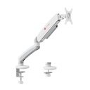GAMEON Single Monitor Arm Stand And Mount For Gaming And Office Use (17" - 32") Each Arm Up To 9 KG - White