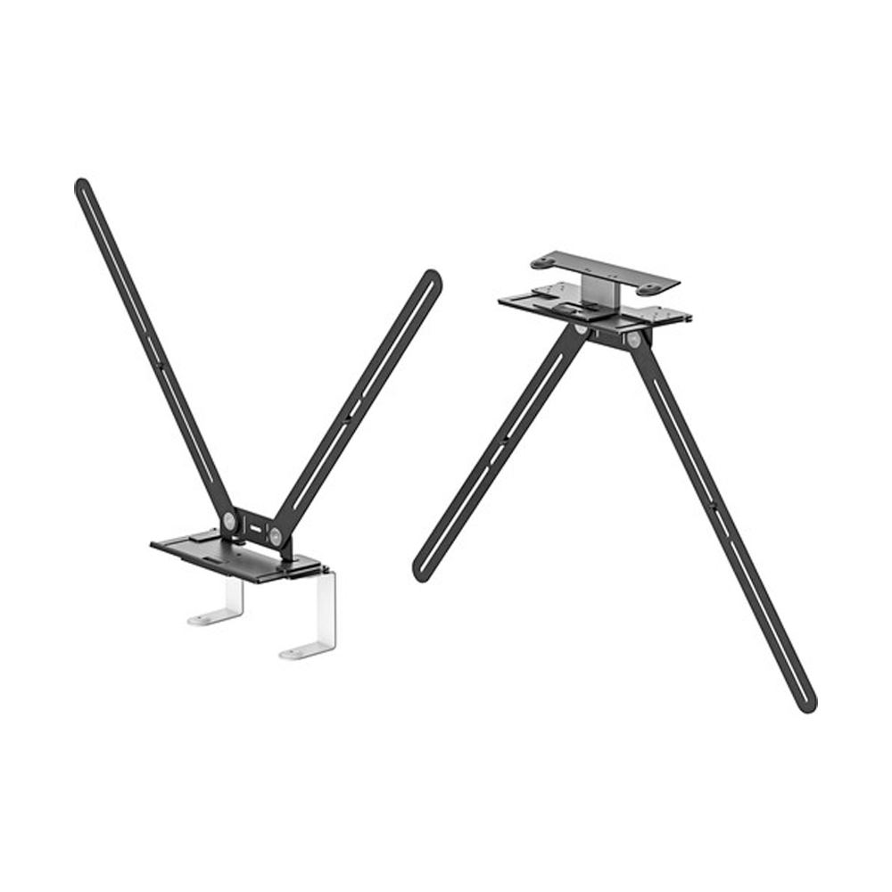 [952-000041] Logitech TV Mount for Rally Video Bars, 10° Tilt Adapter, 2" Depth Adjustment, VESA Mounting Threads, 98" Maximum Display, 50 mm Depth Adjustment - Black
