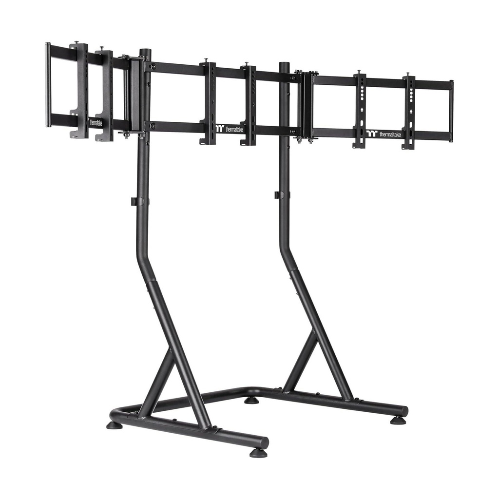 Thermaltake Triple Racing Monitor Stand 32" Cable Management, 20KGx3, Anti-Theft Design,Compatible with Vesa and GR500 Racing Simulator Cockpit