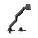 Silver Stone Single Monitor Arm With Heavy Duty Gas Spring Design And Versatile Adjustability (17'' to 49'') - Black