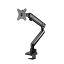 Silver Stone Single Monitor Arm With Mechanical Spring Design And Versatile Adjustability (17'' to 32'')