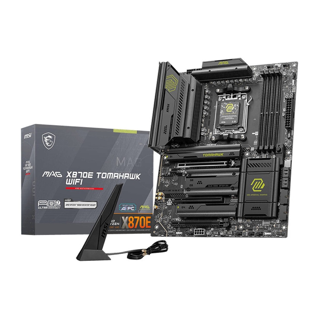 [911-7E59-024] MSI MAG X870E TOMAHAWK WIFI DDR5 Motherboard - Black