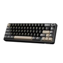 ATTACK SHARK X66 60% Wireless Mechanical Gaming Keyboard Gasket Hot Swappable Custom Keyboard, PBT Keycaps - Star Black Strawberry Switch
