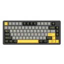ATTACK SHARK X86 Wired+2.4G & BT Tri-Mode Switch 81Key Aluminium Metal Knob, Ultra-Low Latency - Star Black-Green Tea Switch