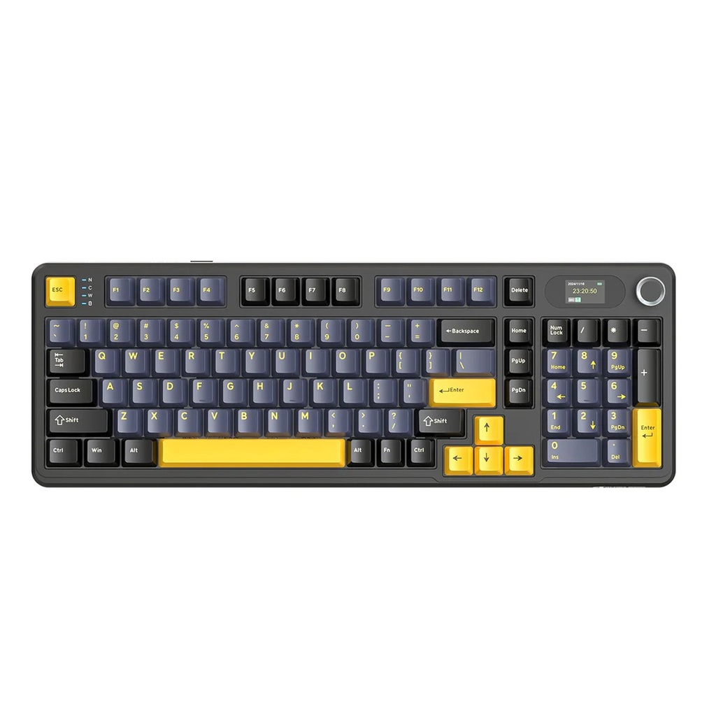 ATTACK SHARK X98PRO Tri-Mode (USB-C/2.4G Wireless/Bluetooth) 99% Wireless Mechanical Gaming Keyboard with 1.5" LED Matrix Screen & Knob