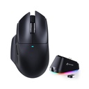 Attack Shark V6 Tri-Mode Connection 800-25000DPI, 1K Polling Rate with Magnetic Charging Dock - Black
