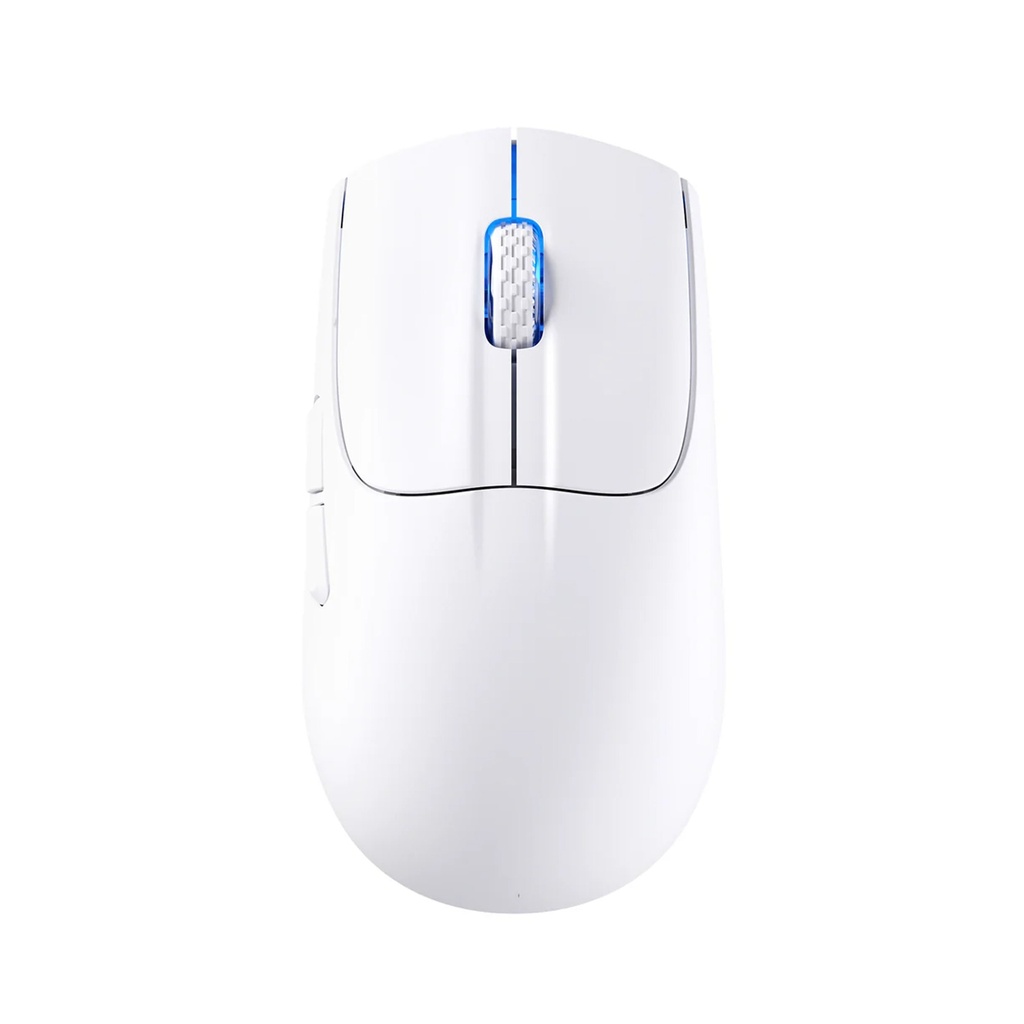 Attack Shark X5 RGB Wired+2.4Gz & BT Connection, Light Weight Design, Ergonomic Design 4000DPI Adustment - White