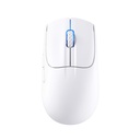 Attack Shark X5 RGB Wired+2.4Gz & BT Connection, Light Weight Design, Ergonomic Design 4000DPI Adustment - White