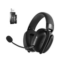 Attack Shark L80 Pro Tri-Mode Gaming Headset Noise-Cancelling, Wireless Range Upto 10 Meter - Black