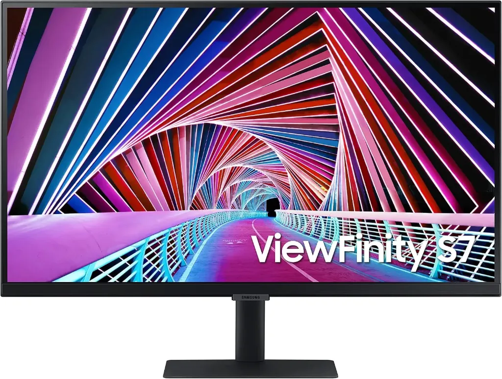 [SOG0U] SAMSUNG 32 Inch 4K UHD Monitor, Computer Monitor, Wide Monitor, HDMI Monitor HDR 10 (1 Billion Colors), 3 Sided Borderless Design, TUV-Certified Intelligent Eye Care, S70A (LS32A700NWNXZA)