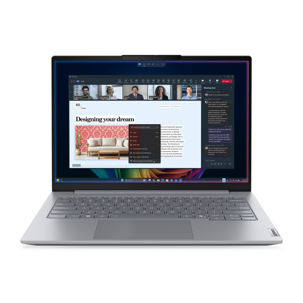 Lenovo ThinkBook 14 Gen 9 Intel Core Ultra 7-355, 16GB RAM, 512GB SSD Intel Graphics 14" WUXGA 60Hz Display, Windows 11 Pro (License) - Arctic Grey