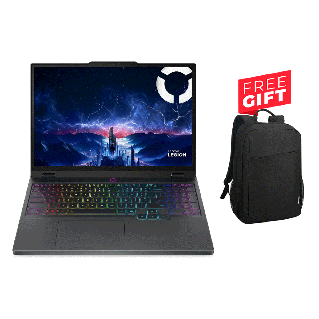 [83LY0077PS] Lenovo Legion 5 15IRX10, i9-14900HX, 32GB D5 Ram, 1TB NVMe SSD, RTX 5070 8GB, 15.1" OLED 165Hz Display, RGB Keyboard, Win 11 Pro (License), Eclipse Black + Free Gift Lenovo Laptop Bag
