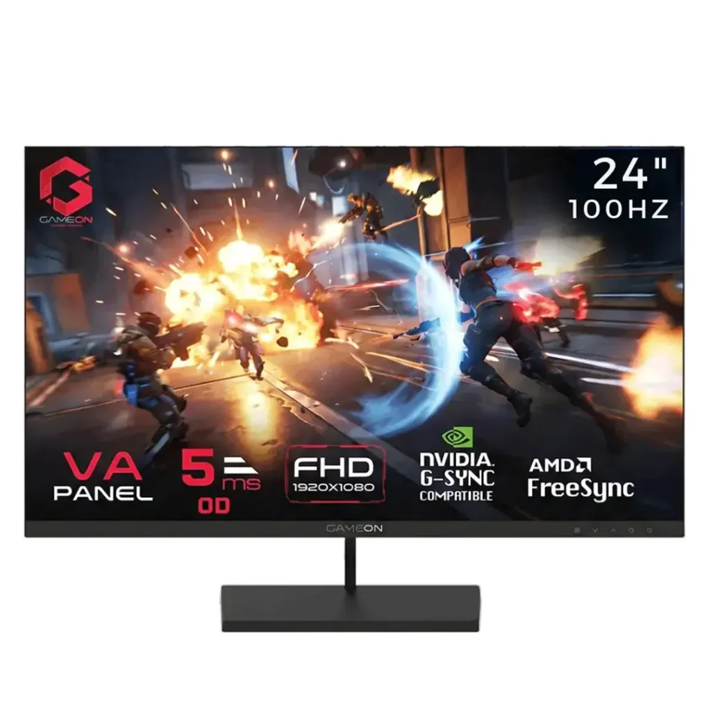 GAMEON GB24F100 Basic Series Gaming Monitor 24"| (FHD) | 100Hz | 5ms | HDMI 1.4 | VA