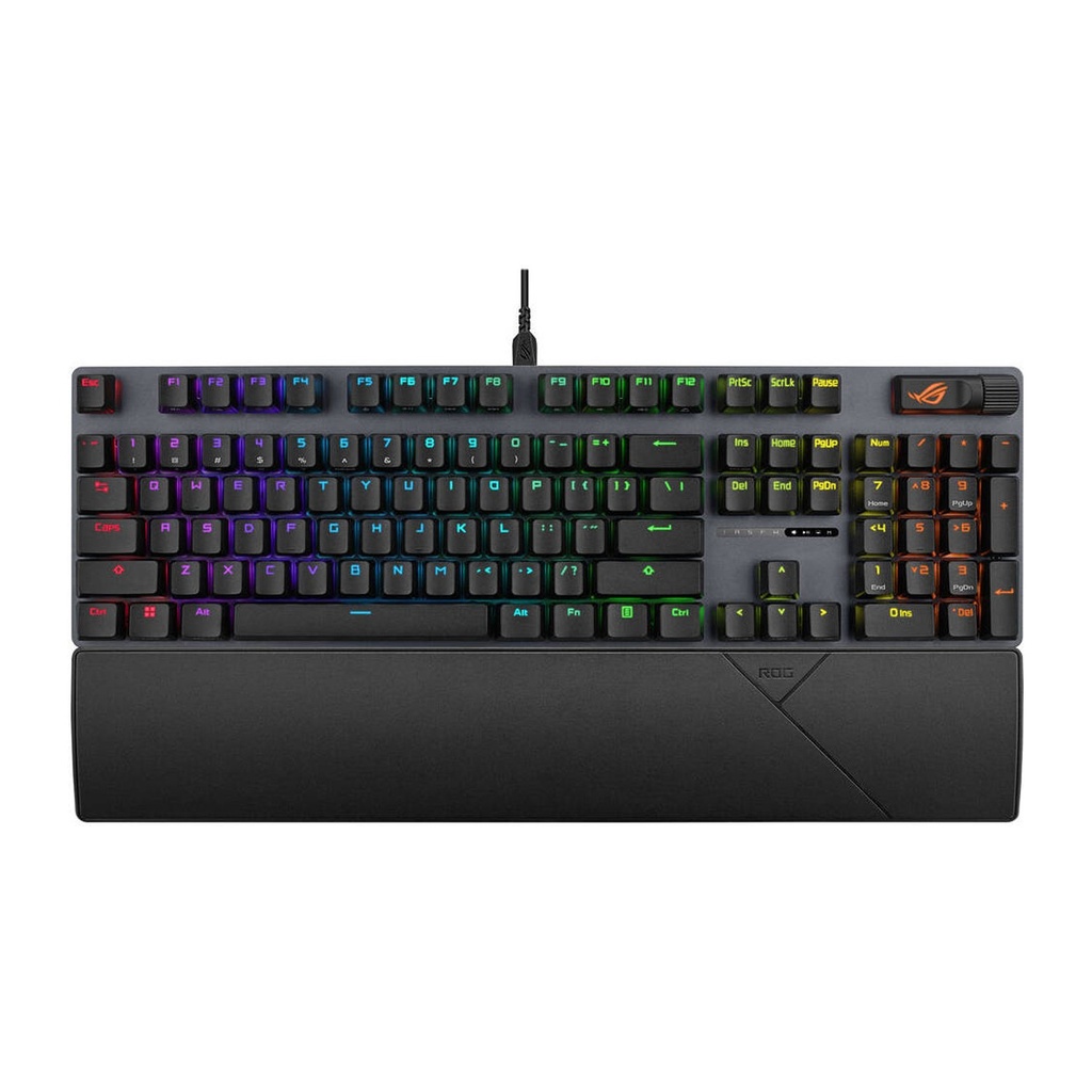 [90MP036A-BKUA01] Asus XA11 ROG Strix Scope II Full Size Gaming Keyboard with Pre-Lubed ROG NX Snow Switches, RGB Per keys, Wired USB-C Connectivity - Black | 90MP036A-BKUA01