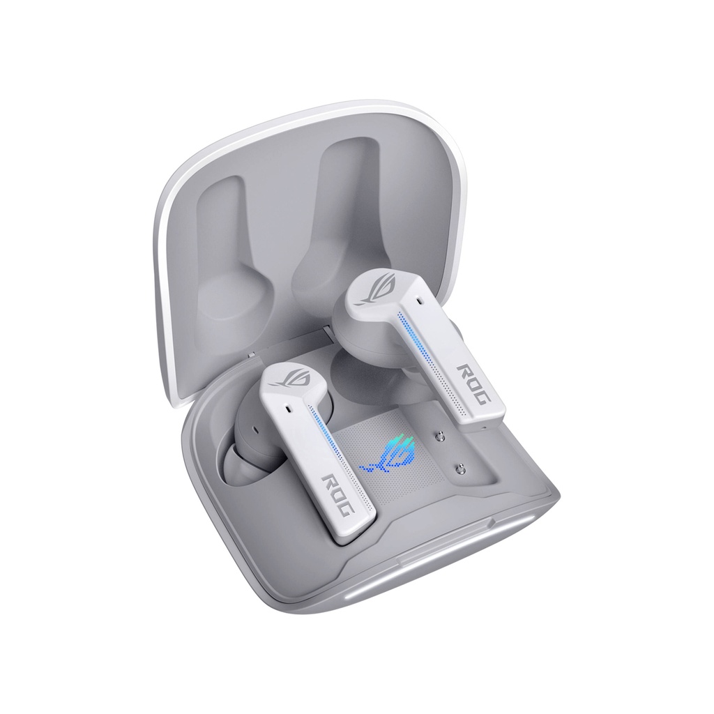 [90YH03X1-B5UA00] Asus ROG Cetra True Wireless/Bluetooth Gaming Earbuds, Active Noise Cancelation, up to 27-hour battery, IPX4 water resistance, for PC, Mac, Nintendo Switch, iPad iOS, Android - White | 90YH03X1-B5UA00