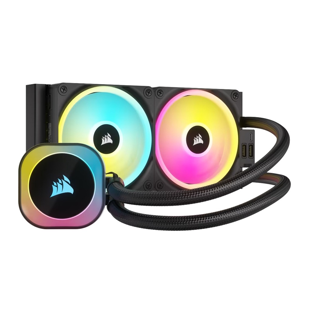 [CW-9061001-WW] Corsair iCUE Link H100i RGB 240mm CPU Liquid Cooler - Black