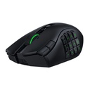 Razer Naga V3 Pro Wireless/BT/Wired MMO Gaming Mouse, 5K DPI, Up to 280 Hours (BT) Battery life, Gen-4 Optical Mouse Switches - Black
