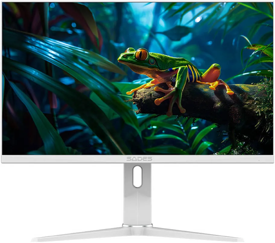 [SSG0U] Sades Ap-Frog 27'' Flat QHD Premium | Fast IPS Panel | 180Hz | 0.3ms Mprt, Accented With Rear Rgb Lighting, Dual HDMI 2.1 & DP Ports, White | SA-HC02Q27W