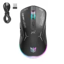Onikuma CW917 Wireless Gaming Mouse, 4800 DPI Wired/Wireless Gamer Mouse, Dual-Mode Computer Mouse Rechargeable 6 Buttons Reliable Power Capacity and RGB Backlight for PC/Mac/Laptop