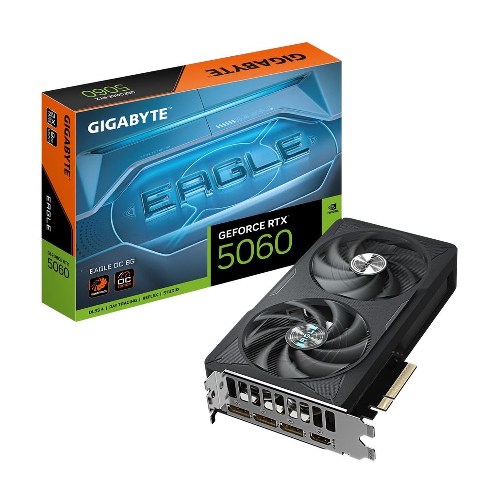 [GV-N5060EAGLE] Gigabyte GeForce RTX 5060 Eagle OC 8GB GDDR7 Graphics Card