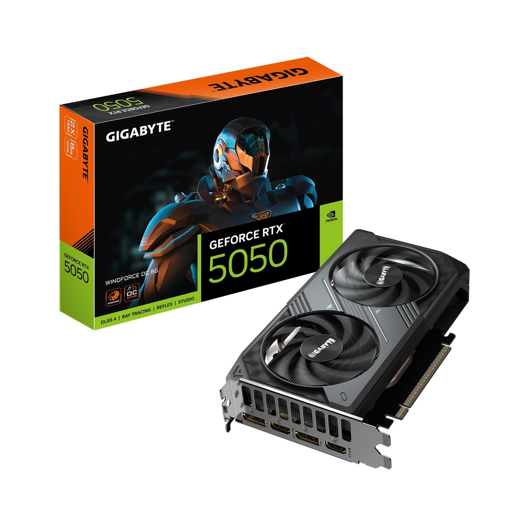 Gigabyte GeForce RTX 5050 WindForce OC 8GB GDDR6 Graphics Card