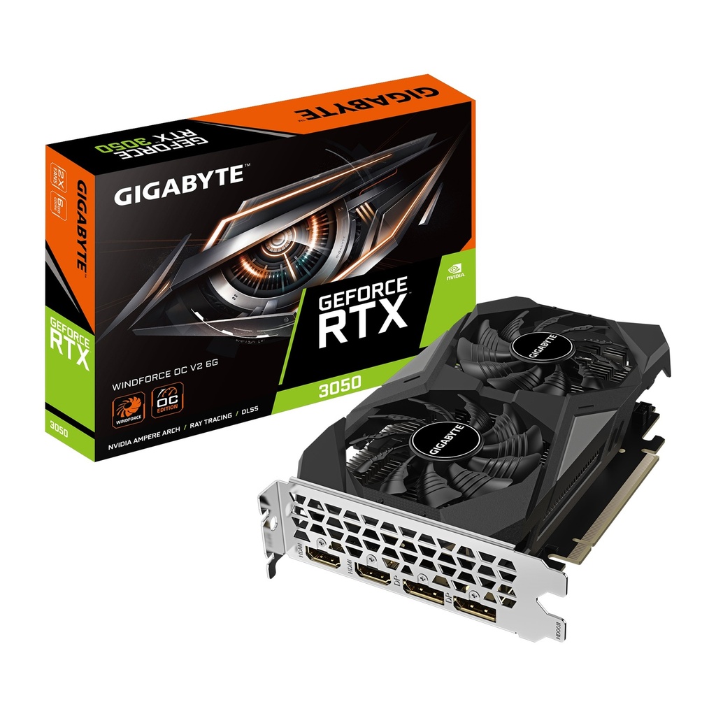 Gigabyte GeForce RTX 3050 Windforce OC V2 6GB GDDR6 Graphics Card