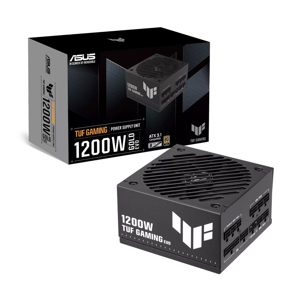 Asus TUF Gaming 80PLUS Gold Evo Fully-Modular 1200W ATX 3.1& PCIe 5.1 Compatible Power Supply