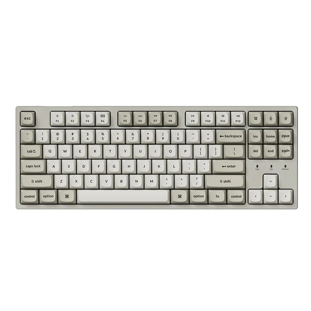 Keychron C1 Pro 8K QMK TKL (80%) Wired Mechanical Keyboard Connectivity Type-C - (Arabic Layout) - White
