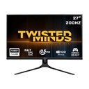 Twisted Minds TM27FHD200IPS Supreme Series 27” FHD IPS 200Hz 0.5ms HDMI 2.1 Gaming Monitor - Black