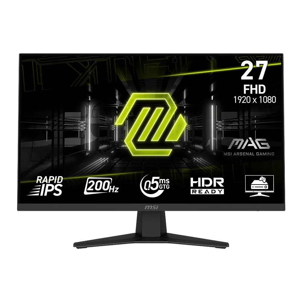 MSI MAG 274F 27" FHD Rapid IPS 200Hz 0.5ms GTG Gaming Monitor With HDR Ready FreeSync Premium