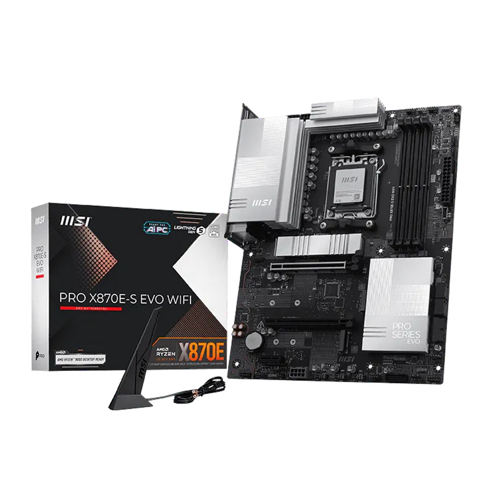 MSI AMD PRO X870E-S EVO WIFI DDR5 Gaming Motherboard