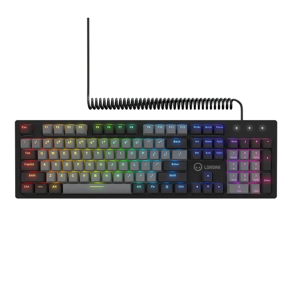 Lorgar Advanced Azar 514 RGB Wired Mechanical Gaming Keyboard Linear Dream Switches - Black