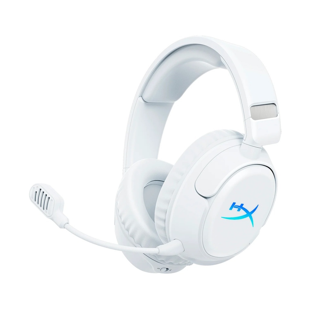 HyperX Cloud Flight 2 Wireless Gaming Headset Upto 100Hr Battery Life, Dynamic 50 mm, For PC, PS5, PS4, Nintendo Switch, Mac & Mobile - White