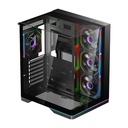 Gameon Valkyrie X Series Mid Tower Gaming Case - Black (4 Fans Included)