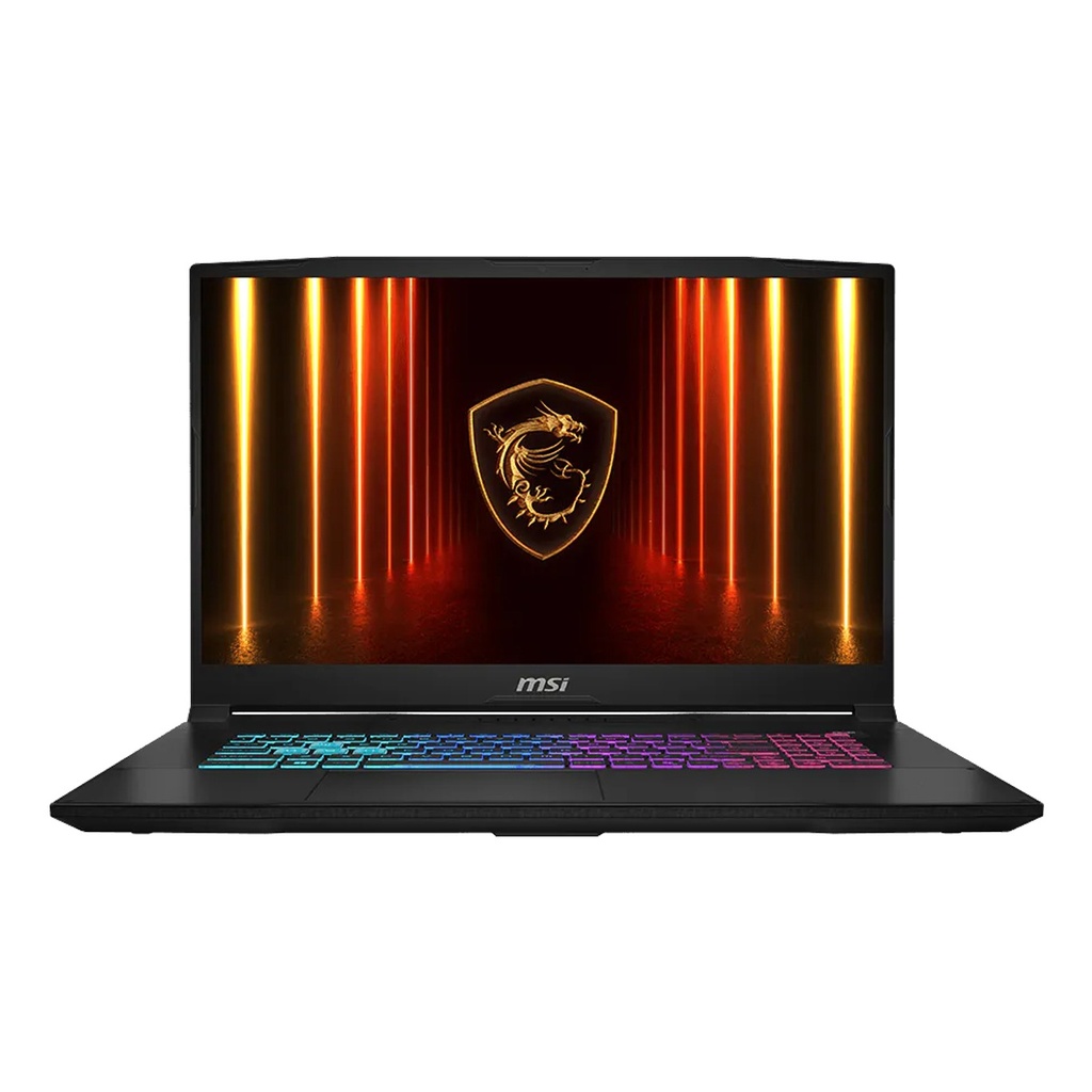 MSI Katana 17 HX B14WFK Gaming Laptop, Intel Core i7-14650HX Processor, 16GB DDR5 RAM, 512GB NVMe SSD, NVIDIA GeForce RTX 5060 8GB VGA, 17.3" FHD IPS 144Hz Display, RGB Gaming Keyboard, Window 11 Home - Black