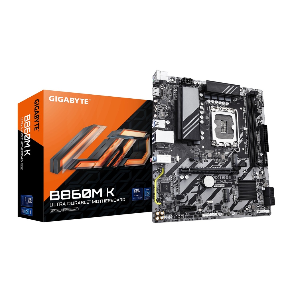 [B860M] Gigabyte Intel B860M-K DDR5 M-ATX Gaming MotherBoard
